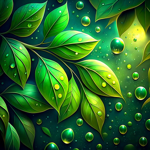 wetty leaves wallpaper
