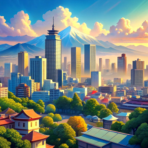 anime background city