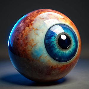 ultra realistic eye shaped billiard ball number2