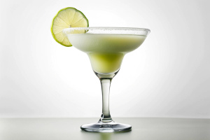 1 margarita glass on a white background