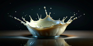 milk glass splash