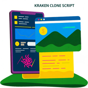 Kraken Clone Script: An advanced platform for launching crypto exchanges. Focused on modern design, digital currency, blockchain technology, and digital advertising.
