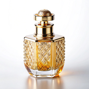 luxury perfume bottle png  on white background