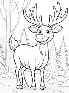 a happy cute kwai bison florest