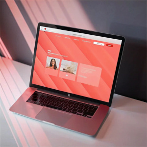 Agency mockup. Website branding