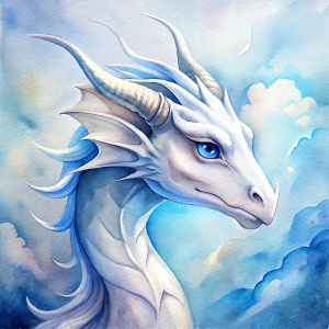 white dragon icon for videogame