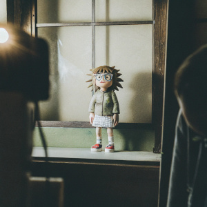 Aniraiden Wu, from the animated series 'POP TEAM EPIC', in a 3D sculpt. Standing on a plain white background