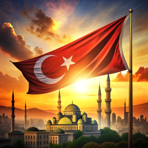 Ottoman flag city