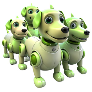 many dogs robots