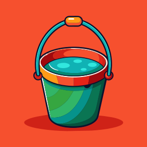 pail vector illustration