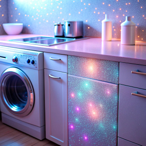 close up night super Intensive The Bioluminescent phenomenon Bioluminescent  close very light pastel real kitchen appliances  super bright glitter super Intensive Bioluminescent  cute super bright  made of glass real  kitchen appliances  super  ultra   super bright   magic  