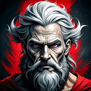 god odin perfect realistic art, high-definition, high-definition grey and black, white background 