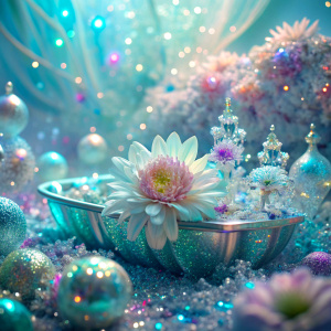 light pastel close up Photoshop Photo Manipulations  bathtub   bathroom sea flower garden Dreamscape    close up    very much glitter sparkly ultra intense crystal effect fantasized glam Sprinkle Shimmering Bioluminescent fairytale masterpiece  Magical   Shimmering   