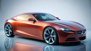 One supercar, new concept, Racing, side view, BMW 850 style