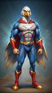 let the eagle be a superhero