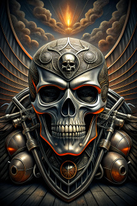 harley davidson background motorcycle, skull