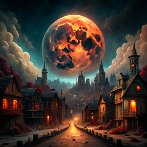 oozing vengeance of a moonlit town