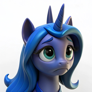 luna my little pony alicornio princesa triste