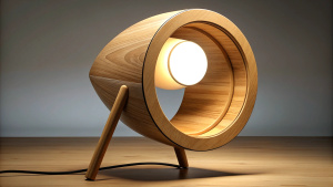 wooden simple room light