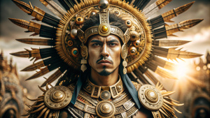 DIOS INCA DEL SOL, IMPRESIONANTE, FANTASIA, ITOLOGIA INCA, LATINO, TRAJE TIPICO ANTIGUO
