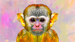 marmoset with human head