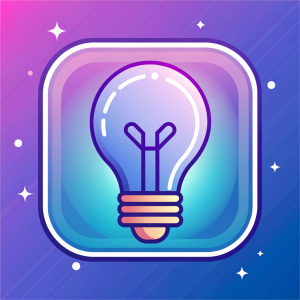 icon for idea in future pixel easy drawing elegant transparent background