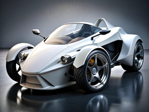 Ducati ultra futuristic ultrawidebody kit 3-wheels car design 