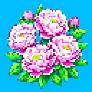 many peonies separately