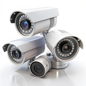 CCDev cameras on white background