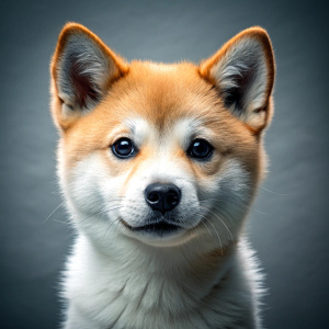 face white baby doge shiba inu, white baby shiba inu dog, reality, ultra hd, 4k real 