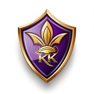  Kolkata Knight Riders KKR logo on white background
 

