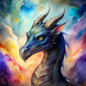 black dragon icon for videogame