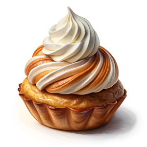 croissant whipped cream