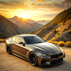 A 2023 bmw g82 M4 coupe in malibu with a lot down force