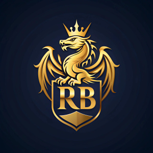 RB en forma de un dragón con una corona dorada