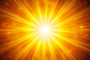 Centered yellow orange summer sun light burst. Radial nature abs. Centered yellow orange summer sun light burst. 