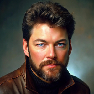 Jonathan Frakes, realistic, young