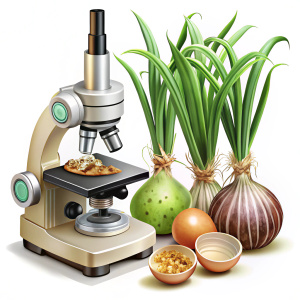dibujo célula vegetal y microscopio òptico y cebolla dibujo SIN FONDO