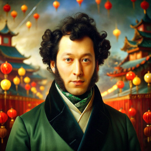 Alexander Sergeevich Pushkin, Russian poet, celebrates Chinese New Year