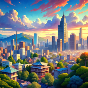 anime background city