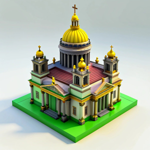 
Saint Isaac's Cathedral without background