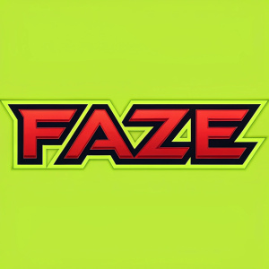 Dynamic FaZe Clan logo. 'FAZE' in bold letters against neon green background.