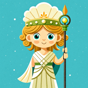 ancient greek goddess hera, amigurumi, crochet, doll