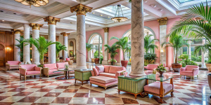 Luxurious hotel lobby. Luxurious hotel with pink marble columns in Havana

accommodation, bright, building, business, caribbean, classical, column, columns, corridor, cozy, cuba, cuban, decor, decoration, design, desk, ease, elegant, five, floor, furniture, guest, habana, havana, holiday, holidays, hospitality, hotel, hotels, house, indoor, interior, lamp, lifestyle, lobby, luxurious, luxury, mansion, marble, motel, nice, opulence, overnight, pink, place, plant, plants, relax, rest, rich, servic