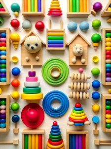  Montessori toys background