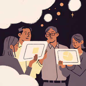 A magical gathering of UI/UX wizards: Samuel Lai, Amy Lu, Kalin Wu, Jack Wo, Shawn Xu, Chiu Li, and Anna Jiang. Each wields unique powers in creative tech arts.