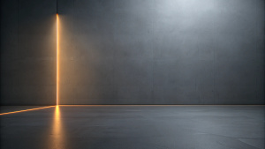 Clean Minimalist Wall, perfect lines, crude