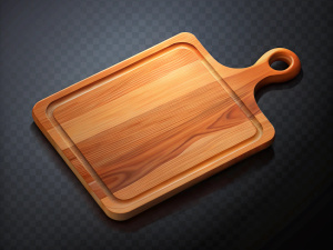 chopping board isolated transparent background