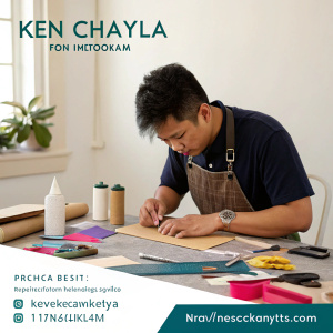 Ken Kayla, a creative design student at ITB, specializing in Craft. Instagram: @kens_crafts, Email: kenchayla@itb.ac.id