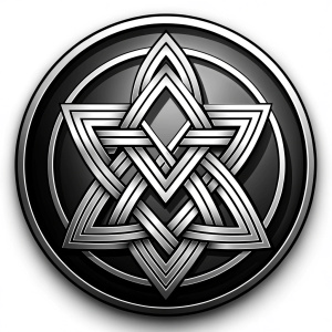 nordic symbol Odins-Knoten oder das Valknut Symbol